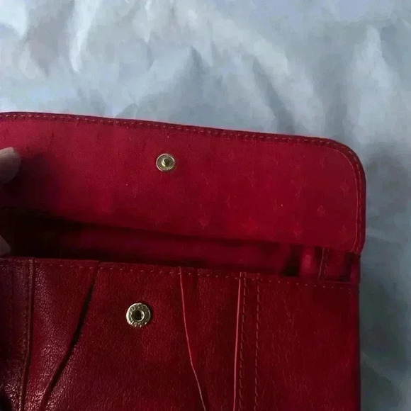 Fossil Long Live Vintage Red Wallet - Picture 5 of 9